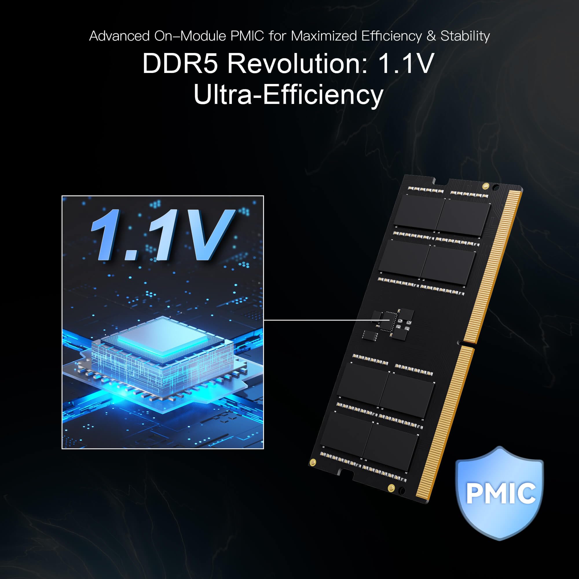SIX DDR5 RAM 1x32GB 5600MHz SODIMM Laptop Memory - 1.1V Low